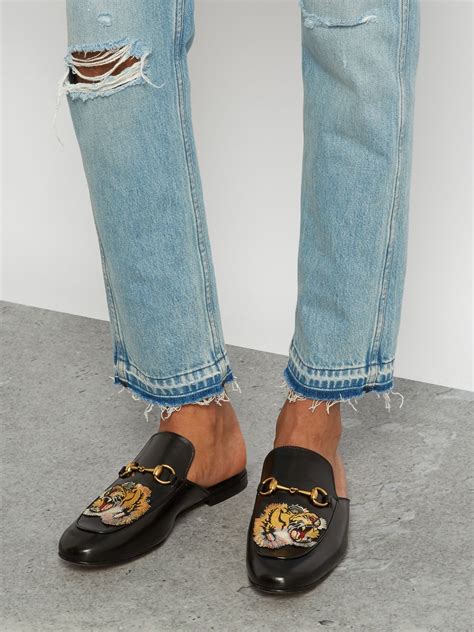 red gucci loafers mens|gucci backless loafers men.